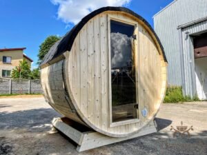 Outdoor barrel sauna mini small 2 4 persons (1)