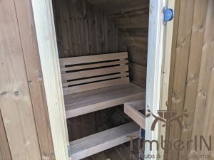 Outdoor barrel sauna mini small 2 4 persons thermo wood (25)