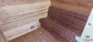Outdoor hobbit style wooden sauna (6)