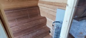 Outdoor hobbit style wooden sauna (7)