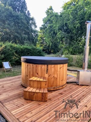6 – 8 person outdoor hot tub with external heater (2)