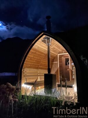 Outdoor wooden sauna pod – iglu (3)