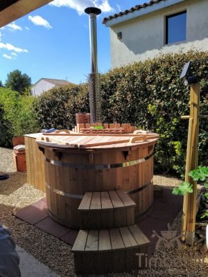 Wooden hot tub possible with jets deluxe thermowood