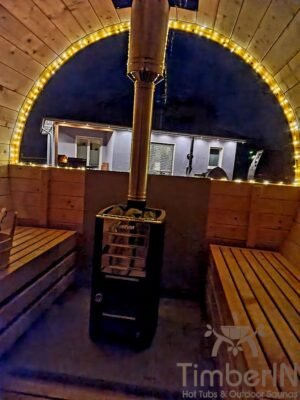 Outdoor barrel round sauna (2)