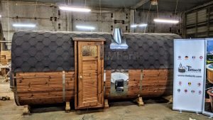 Rectangular Barrel Wooden Outdoor Sauna (27)