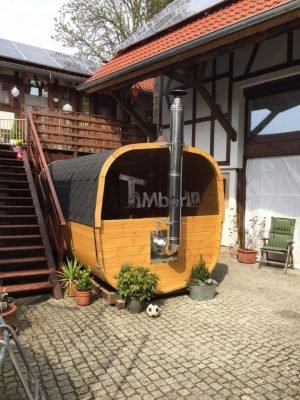 Rectangular Barrel Wooden Sauna (1)