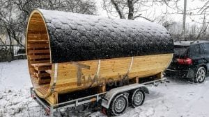 Mobile Outdoor Sauna On Wheels Harvia Wood Burner (15)
