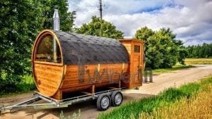 Mobile Outdoor Sauna With Dressing Room Harvia Wood Burner (31)