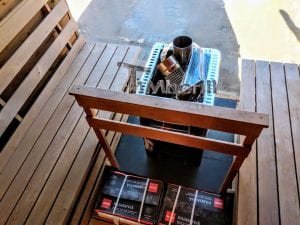 Mobile Rectangular Outdoor Sauna On Wheels Trailer (13)