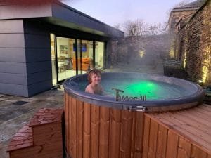 Fiberglass Lined Hot Tub With Integrated Burner Thermo Wood [Wellness Royal], Alex, Chorley, UK (1)