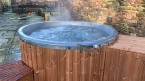 Fiberglass Lined Hot Tub With Integrated Burner Thermo Wood [Wellness Royal], Alex, Chorley, UK (2)