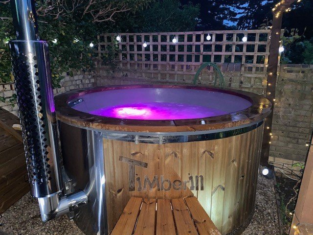 Wood Burning Fiberglass Hot Tub With Jets Wellness Royal, Carl, Crediton, United Kingdom (1)