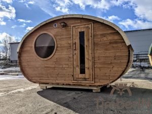 Outdoor hobbit style wooden sauna (31)