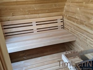 Outdoor hobbit style wooden sauna (36)