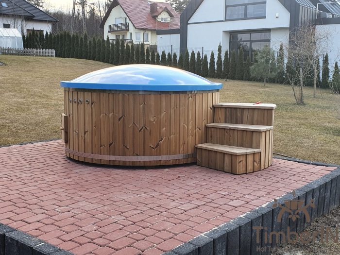 Wooden hot tub with electric heater, piotr, bilcza, poland (2)