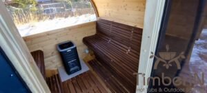 Outdoor barrel sauna with front glass andd back panaramic window (19)