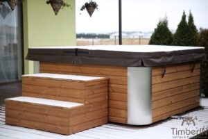 Square acrylic large spa hot tub (7)